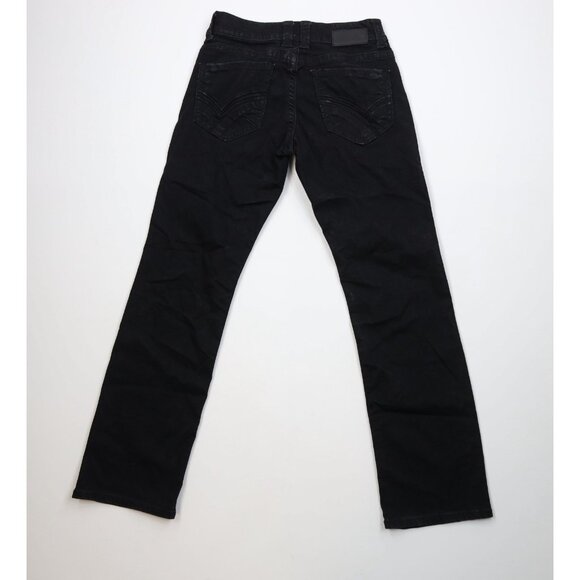 Buckle Black Mens 29x32 Faded Thick Stitch Fit No 9 Straight Leg Denim Jeans - Picture 8 of 12